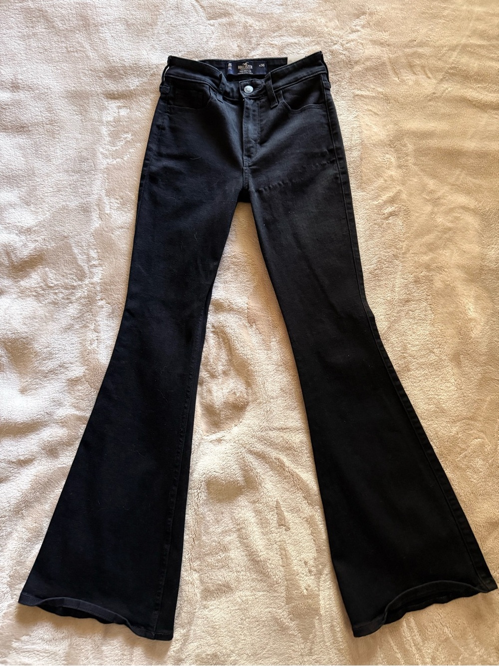 Hollister Black High-Rise Flare Jeans